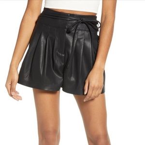 BLANKNYC faux leather shorts